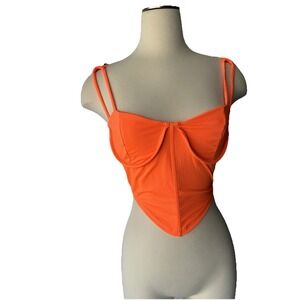 Spring/Summer Ladies Sexy Fashion Nova Mesh Sling Fish Bone Diamond Tank Top